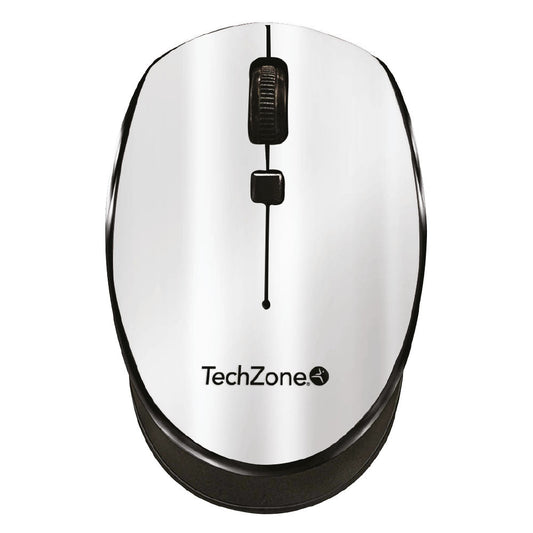 Mouse Inalámbrico Techzone TZ19MOU01-INAPL Inalámbrico Negro, Plata