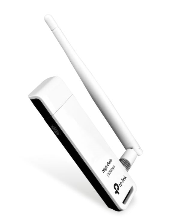 Adaptador USB Tp-Link TL-WN722N Blanco Inalámbrico