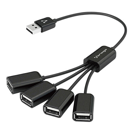 Vorago HU-101 USB Hub Black USB 2.0 