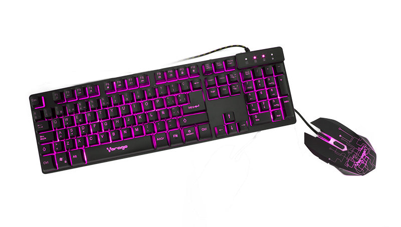 Kit de Teclado y Mouse Gaming Vorago KM-500 USB