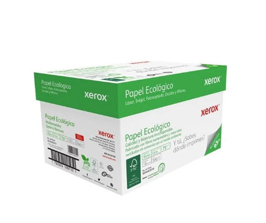 Papel Bond Ecológico Carta Xerox Ecológico 5000 Hojas 8.5 x 11 pulgadas - Escolar Express