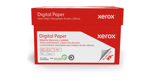 Bond Digital Paper Letter Xerox Red 5000 Sheets 8.5 x 11 inches 