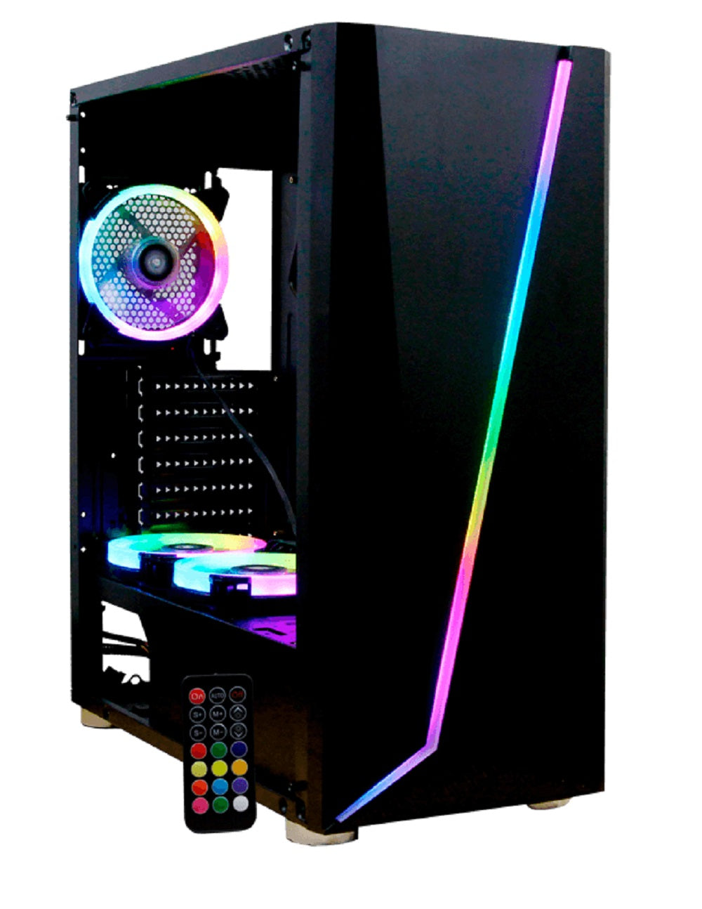 Gabinete Armageddon Colores RGB Yeyian YGA-68809 ATX - Escolar Express